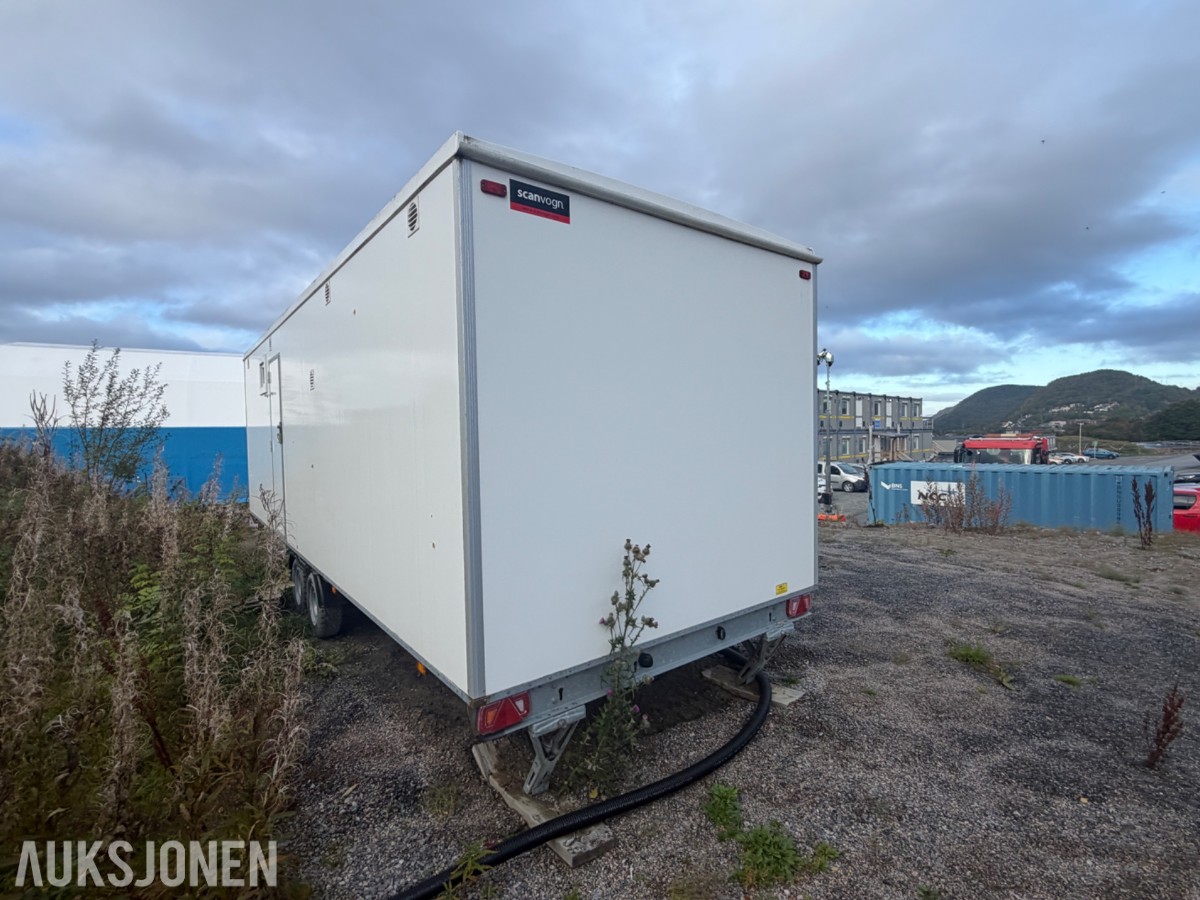 Scanvogn - Mannskapsbrakke med kjøkken, bad og 2 separate soverom