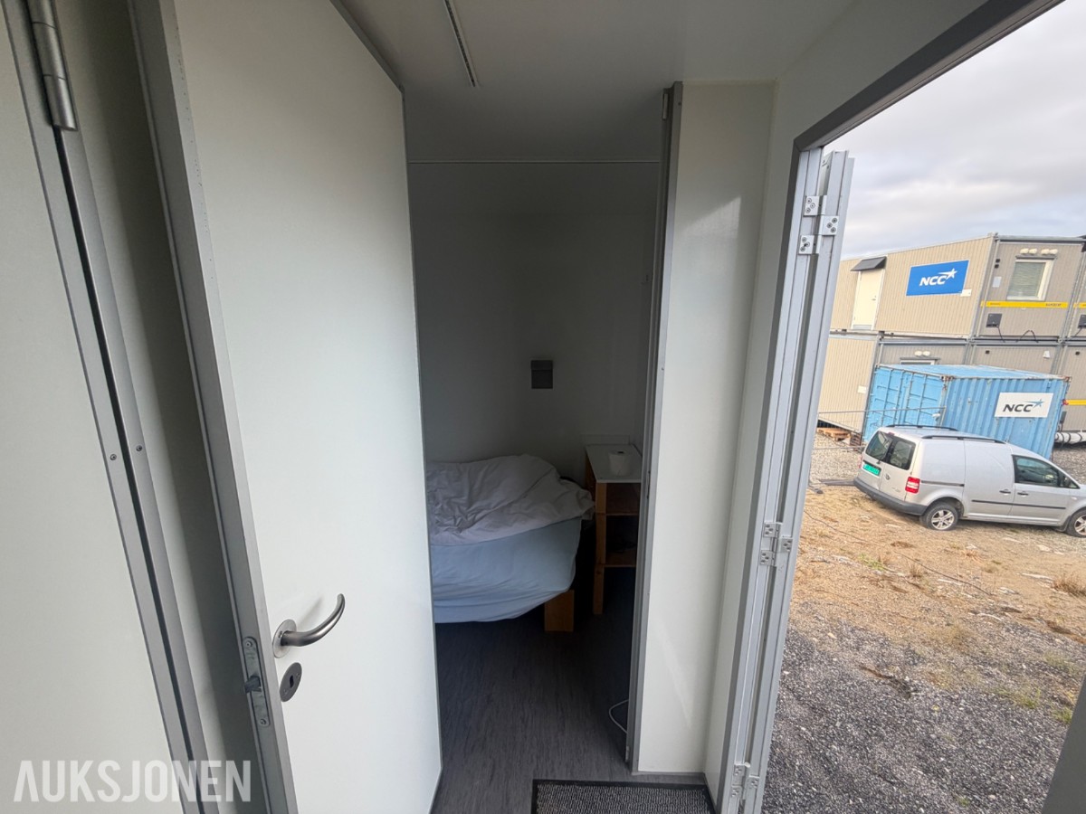 Scanvogn - Mannskapsbrakke med kjøkken, bad og 2 separate soverom