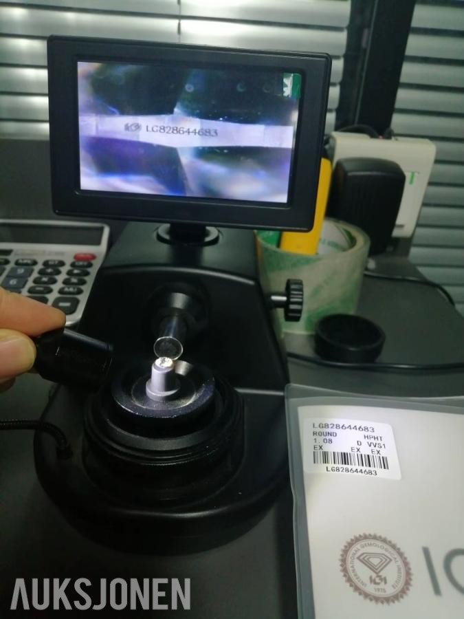 Matchet par: 2,16CT Lab-diamanter - D/VVS1 - Triple Excellent.
