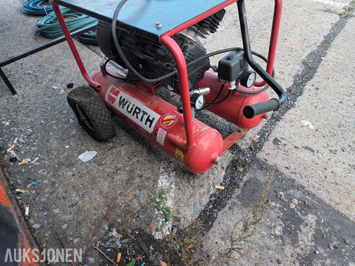 komplett Spiker anlegg Kompressor, pistoler og slanger