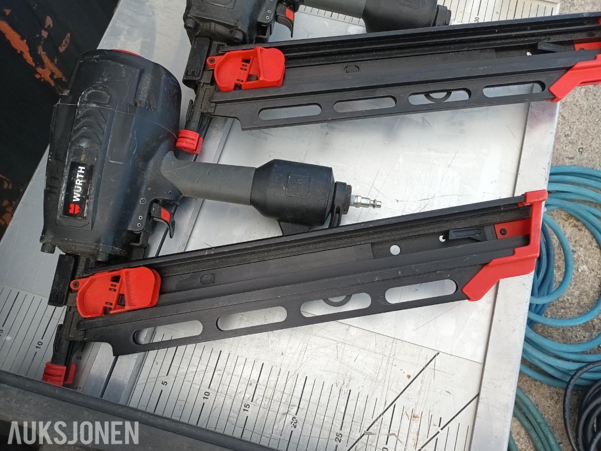 komplett Spiker anlegg Kompressor, pistoler og slanger