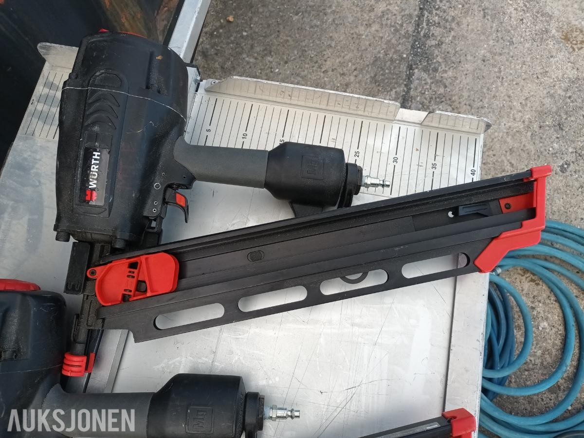 komplett Spiker anlegg Kompressor, pistoler og slanger