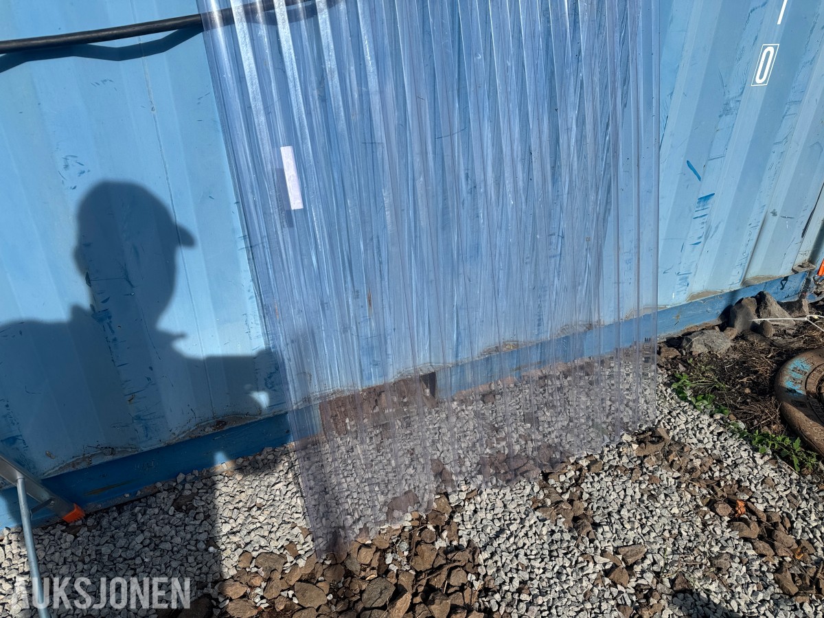 Plasttak - klare korrugerte plater