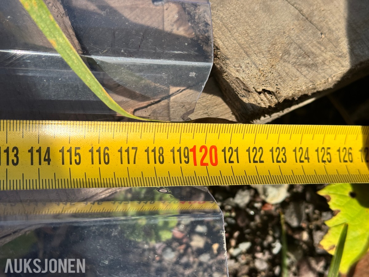 Plasttak - klare korrugerte plater