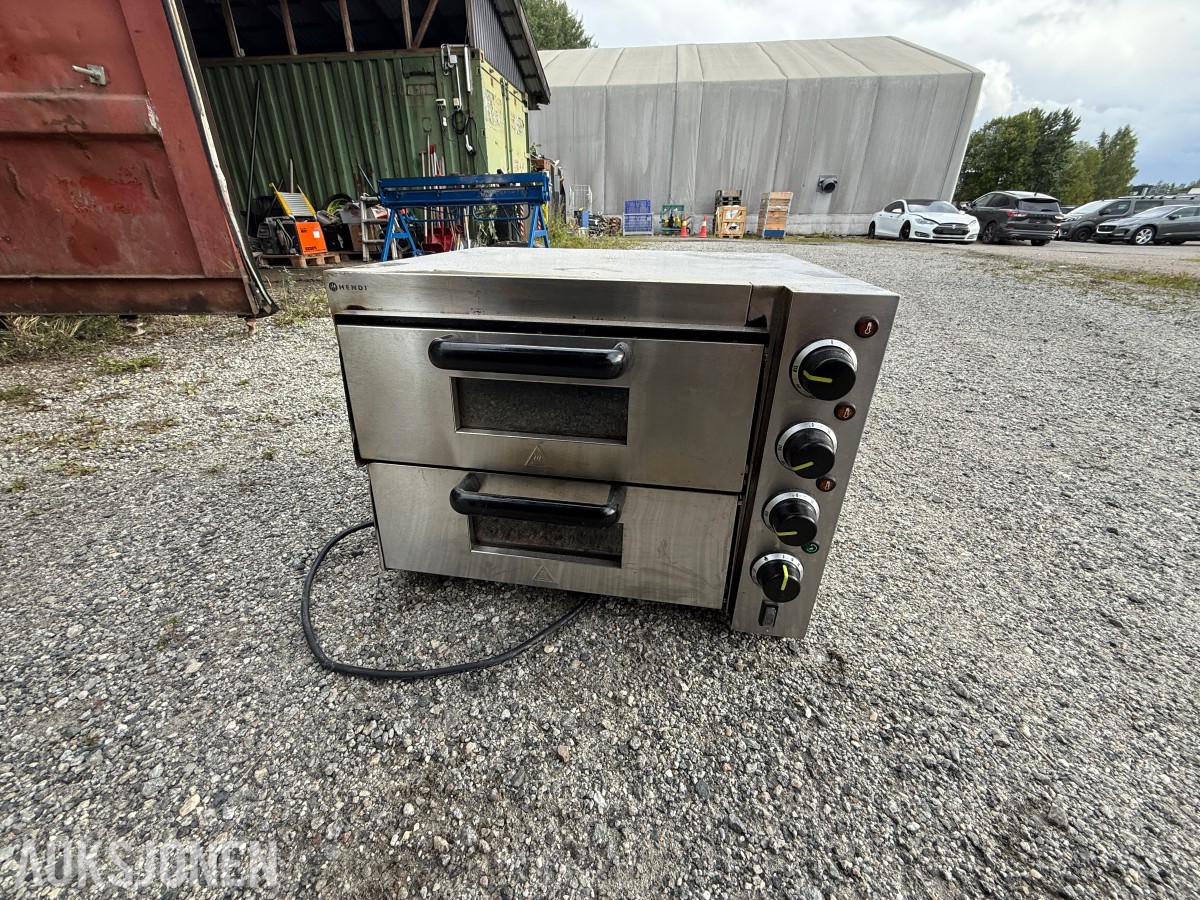 Hendi dobbel pizzaovn – 3000W / 230V