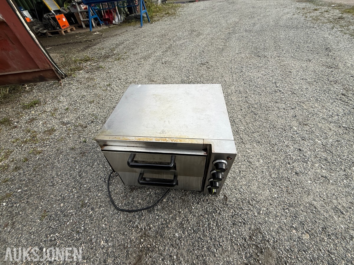 Hendi dobbel pizzaovn – 3000W / 230V
