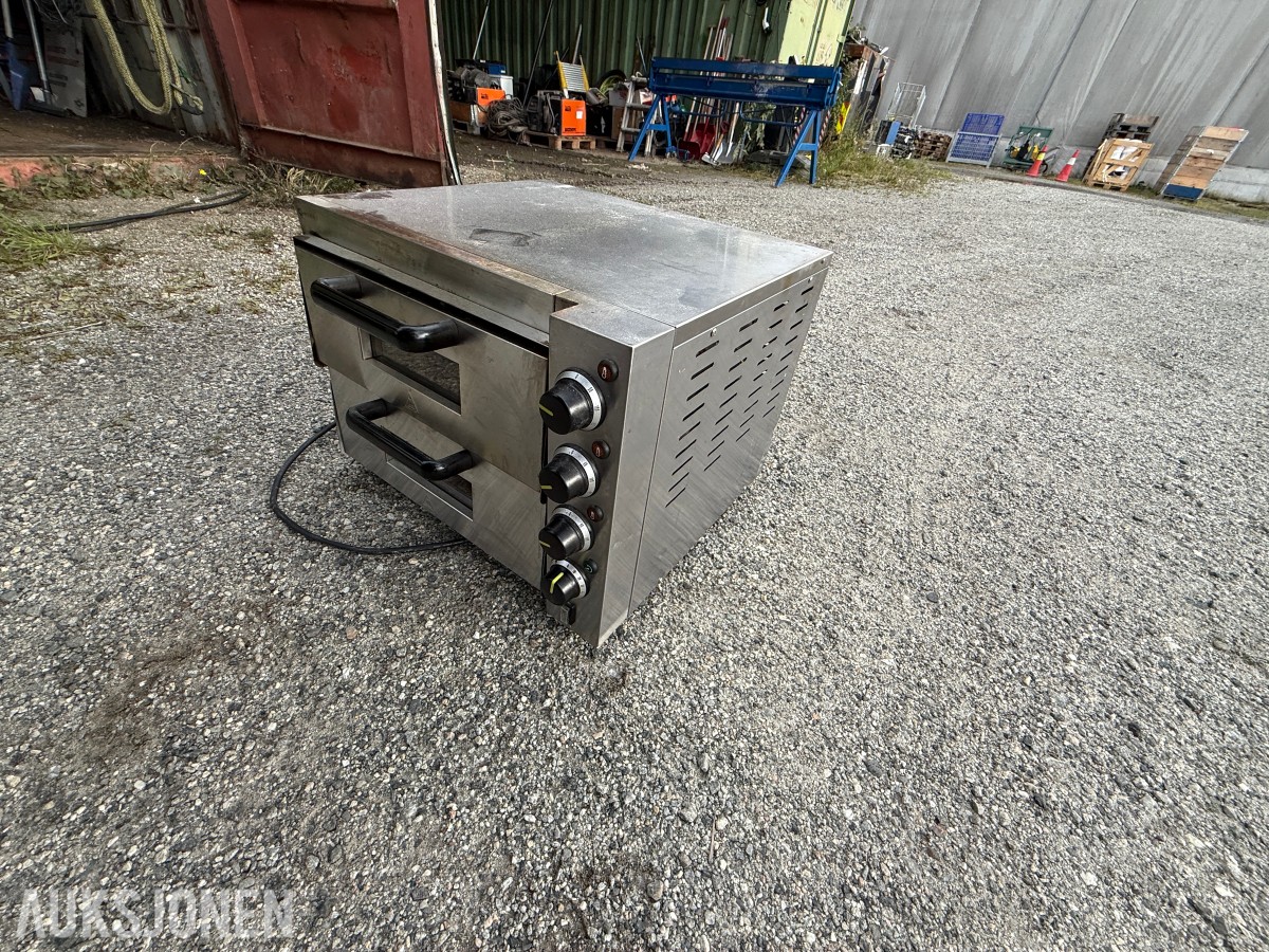 Hendi dobbel pizzaovn – 3000W / 230V