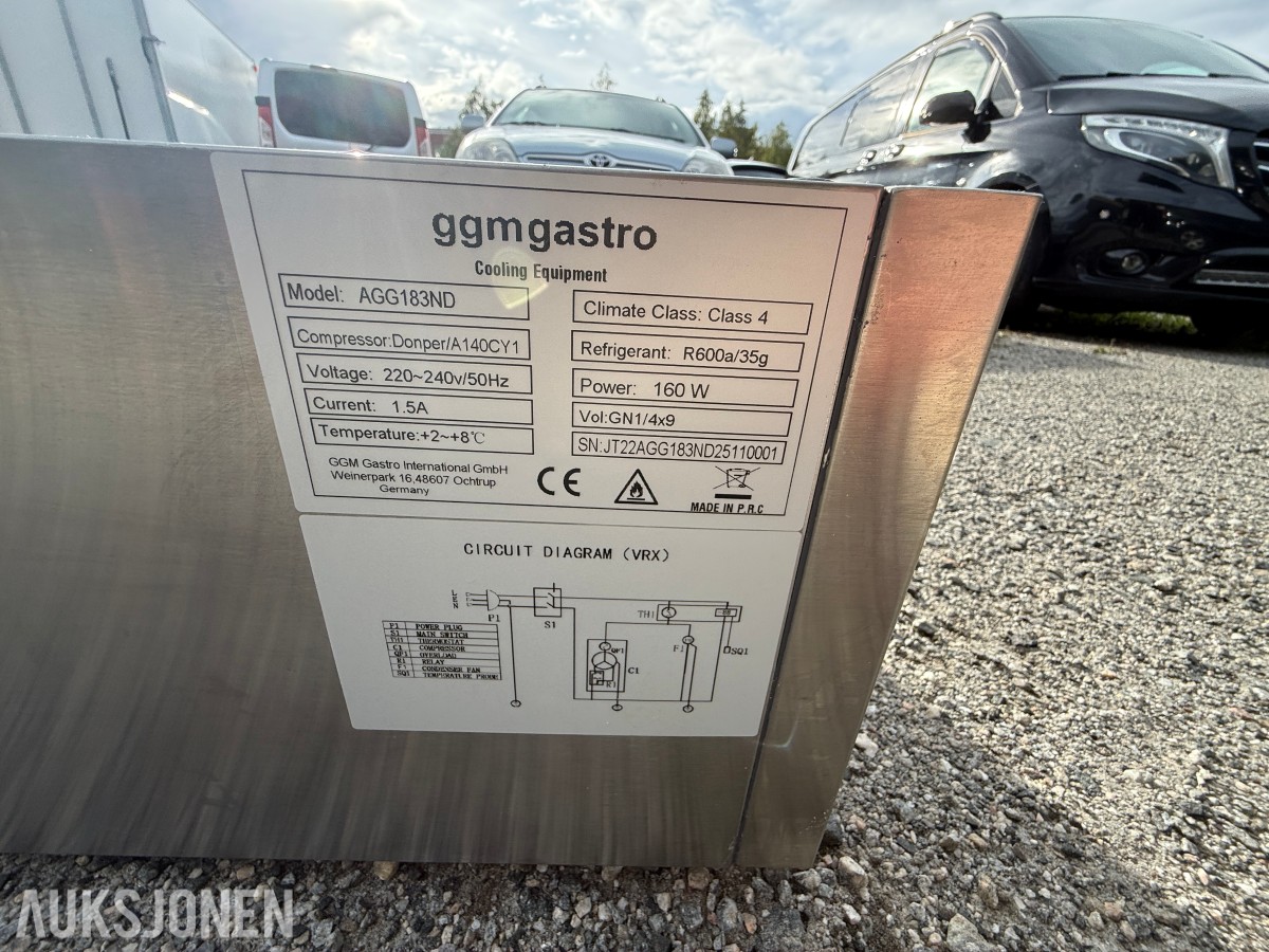 GGM Gastro kjølerenne / kjølebrønn – modell AGG183ND