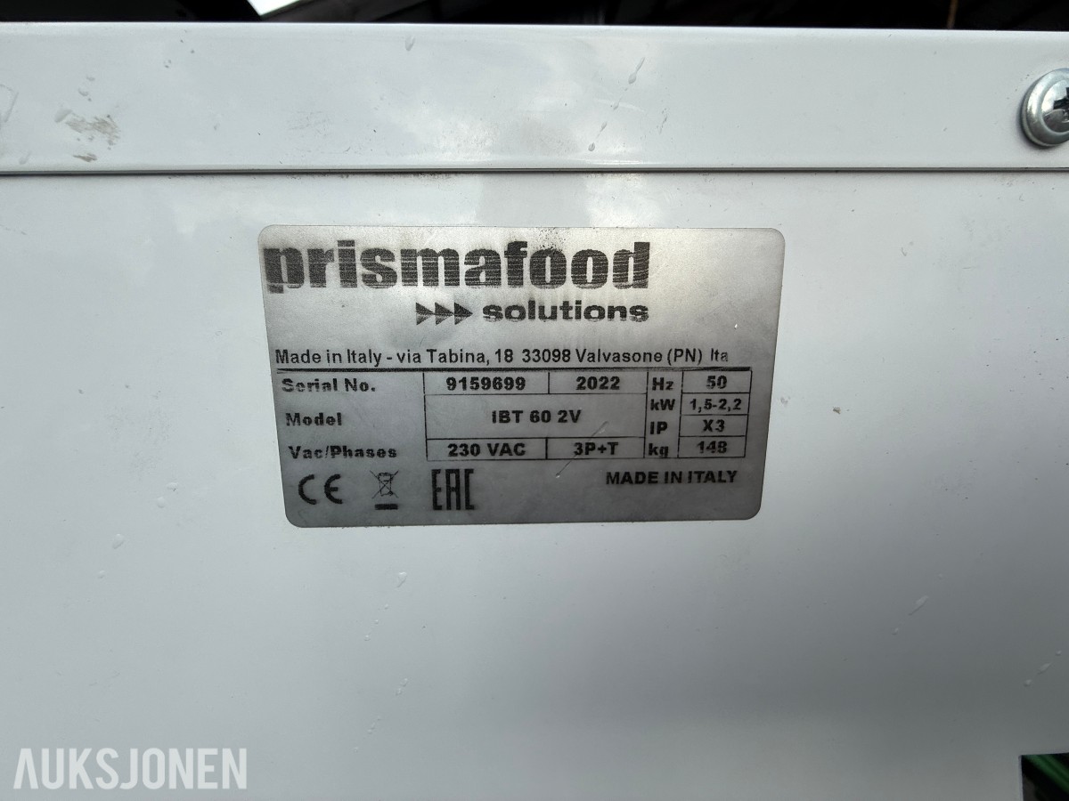 Prismafood IBT 60 2V profesjonell deigblander – 60 liter – 2022-modell