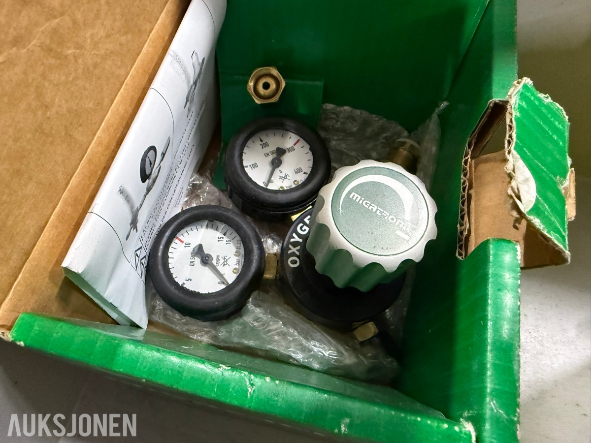 arti gassregulatorer / reduksjonsventiler – Oksygen, acetylen og argon – ESAB m.fl.