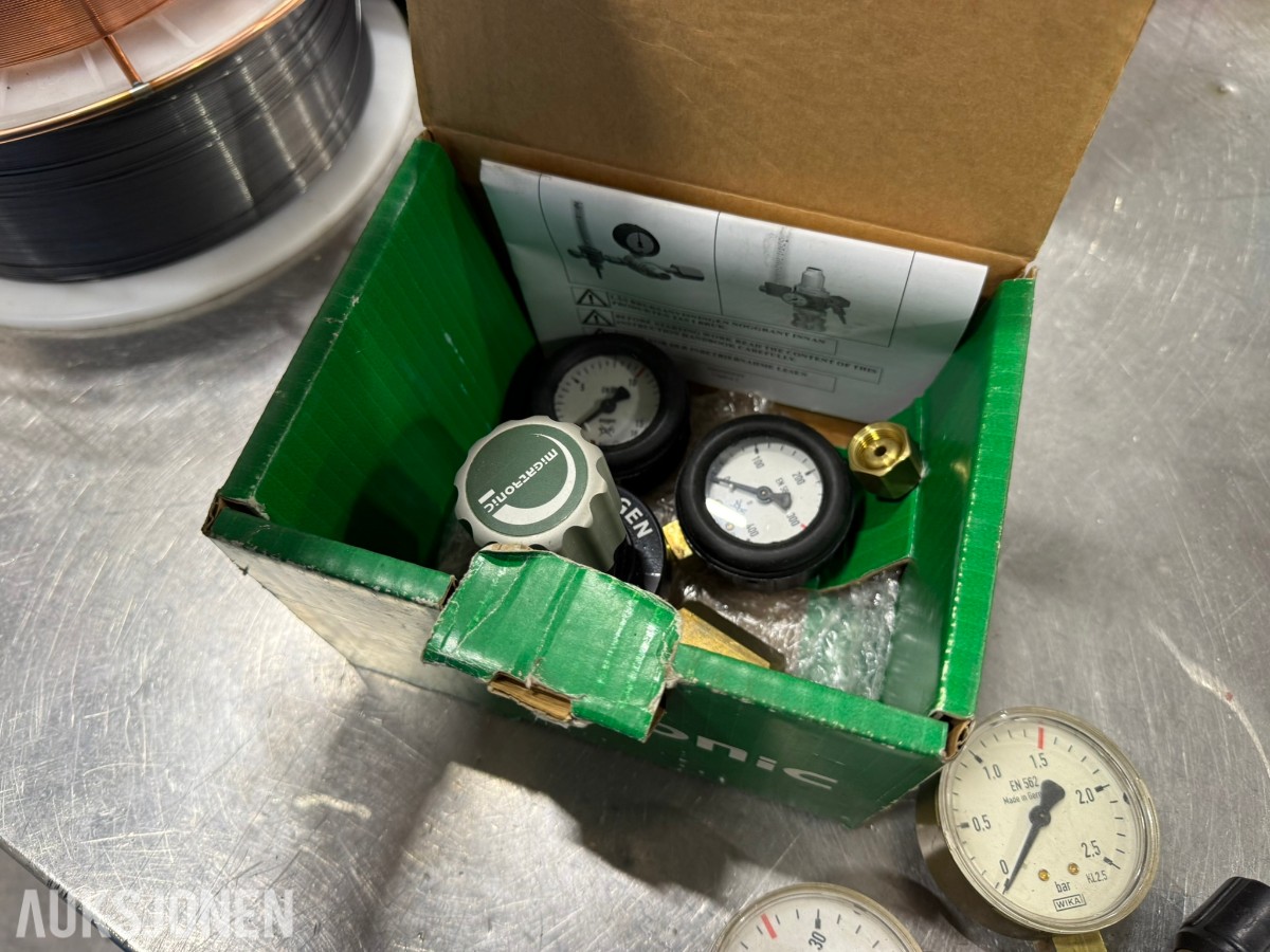arti gassregulatorer / reduksjonsventiler – Oksygen, acetylen og argon – ESAB m.fl.