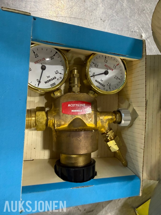 arti gassregulatorer / reduksjonsventiler – Oksygen, acetylen og argon – ESAB m.fl.