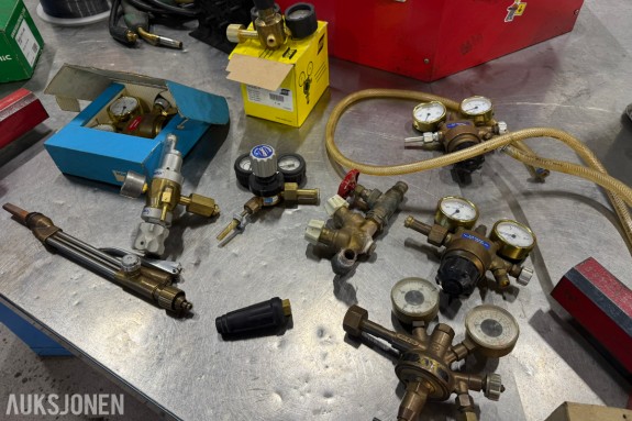 arti gassregulatorer / reduksjonsventiler – Oksygen, acetylen og argon – ESAB m.fl.