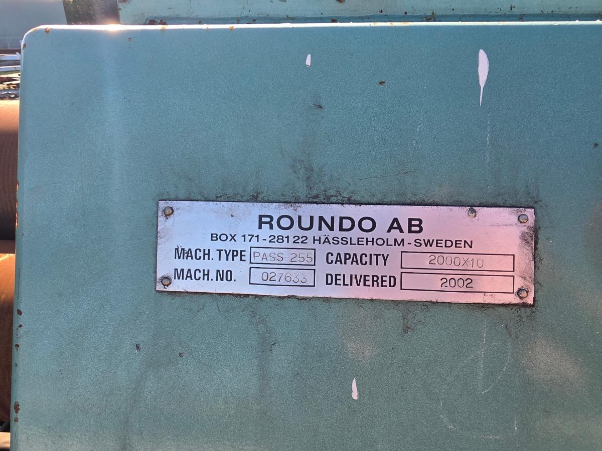 2002 Roundo AB PASS-255 Platevals