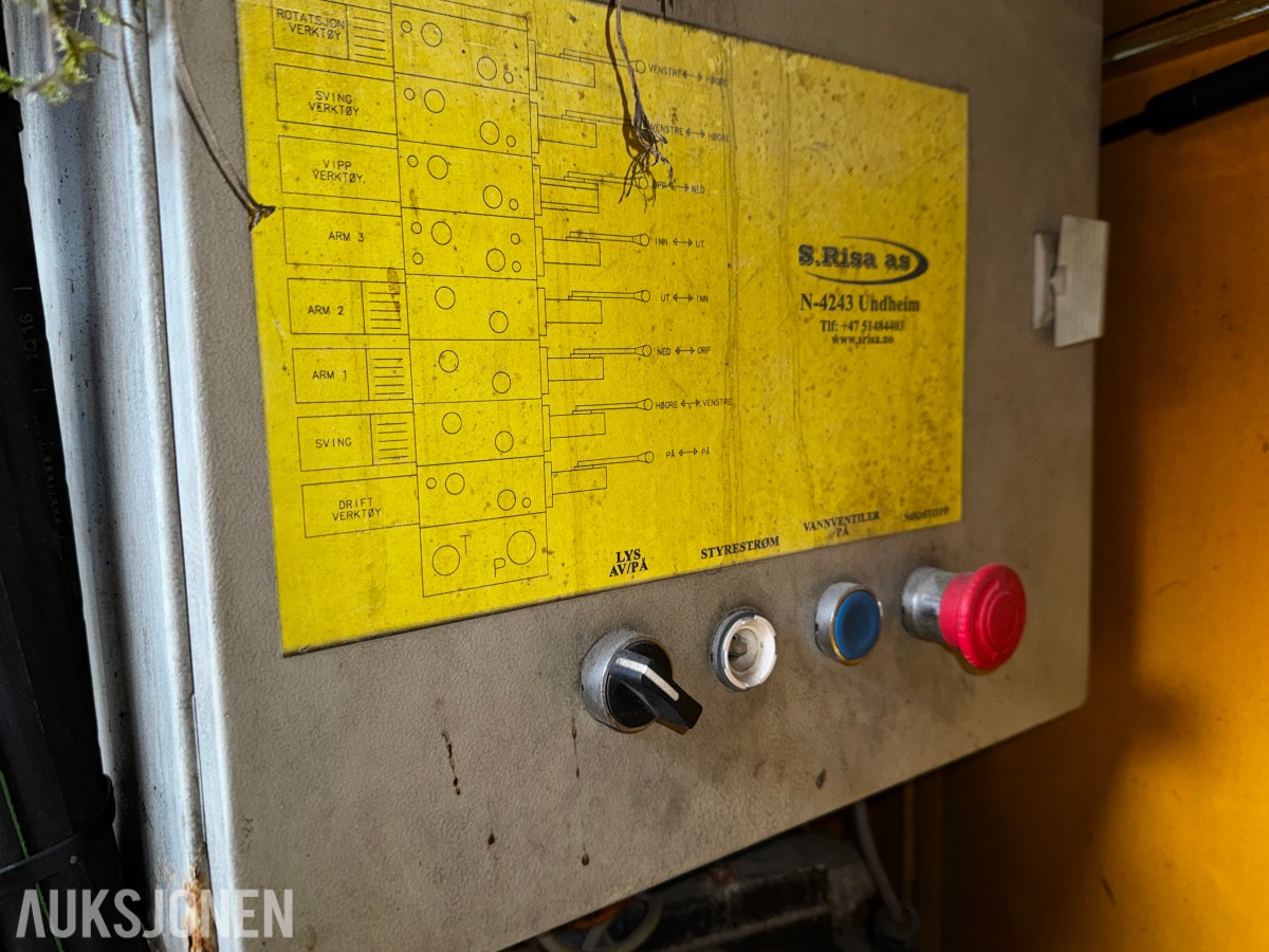 2008 Risa Uniarm 400 skiltvasker / Vaskemodul med styrepanel/Joystick