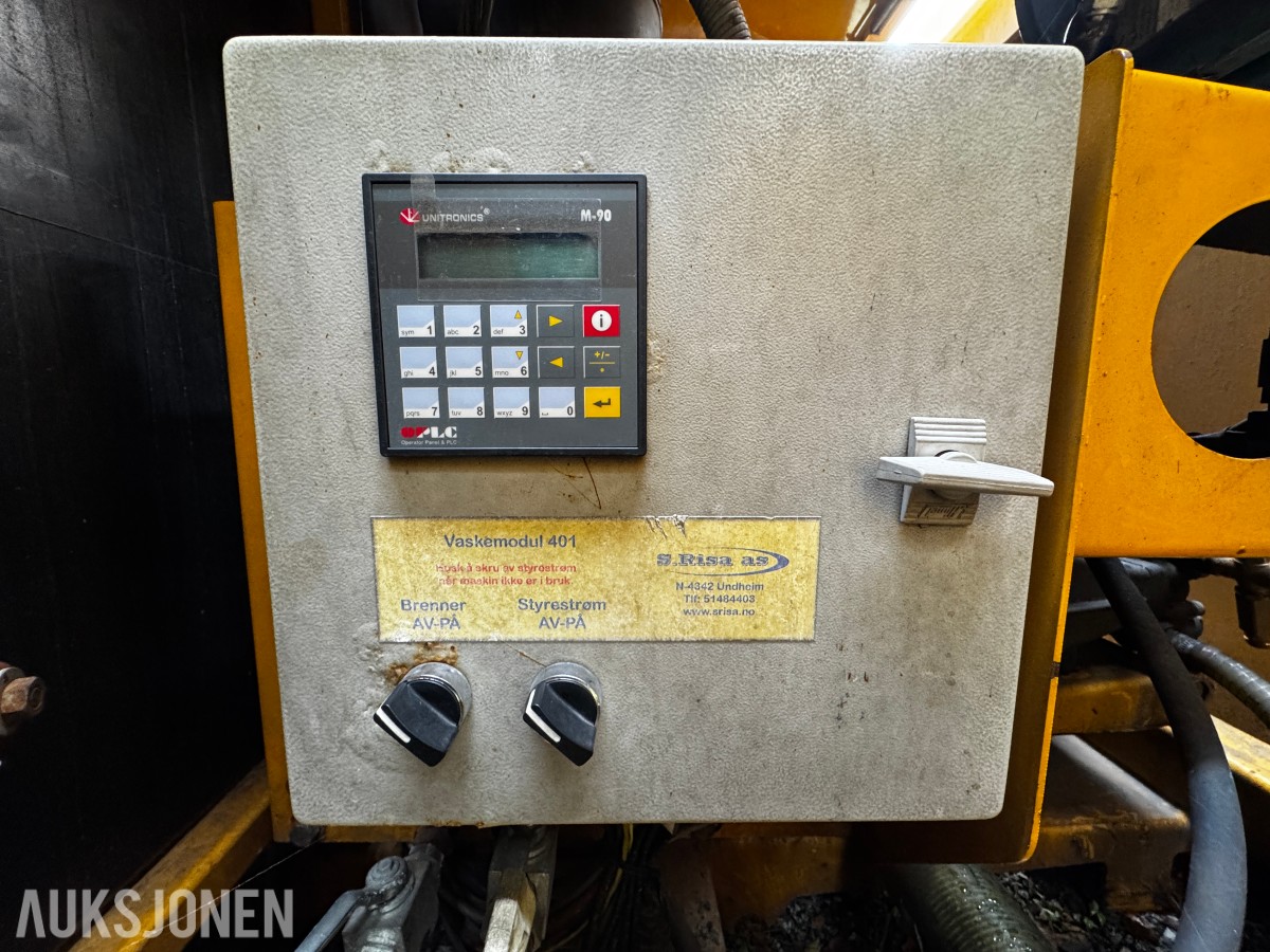 2008 Risa Uniarm 400 skiltvasker / Vaskemodul med styrepanel/Joystick