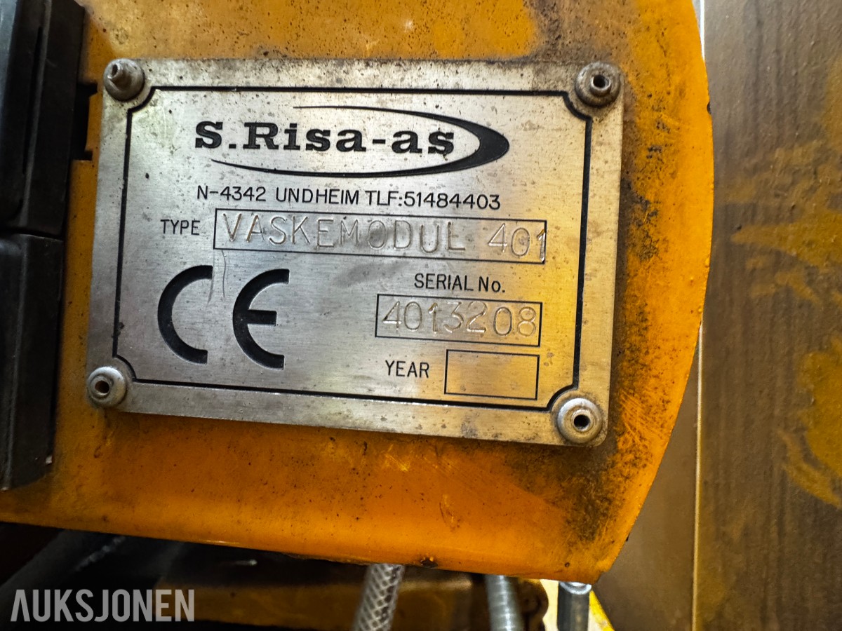 2008 Risa Uniarm 400 skiltvasker / Vaskemodul med styrepanel/Joystick