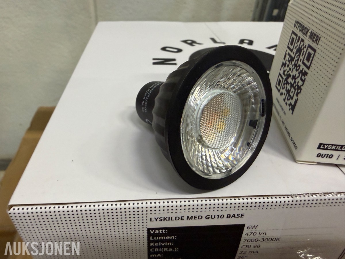 811 stk Norlam GU10 LED 6W – dimbar – varmhvit