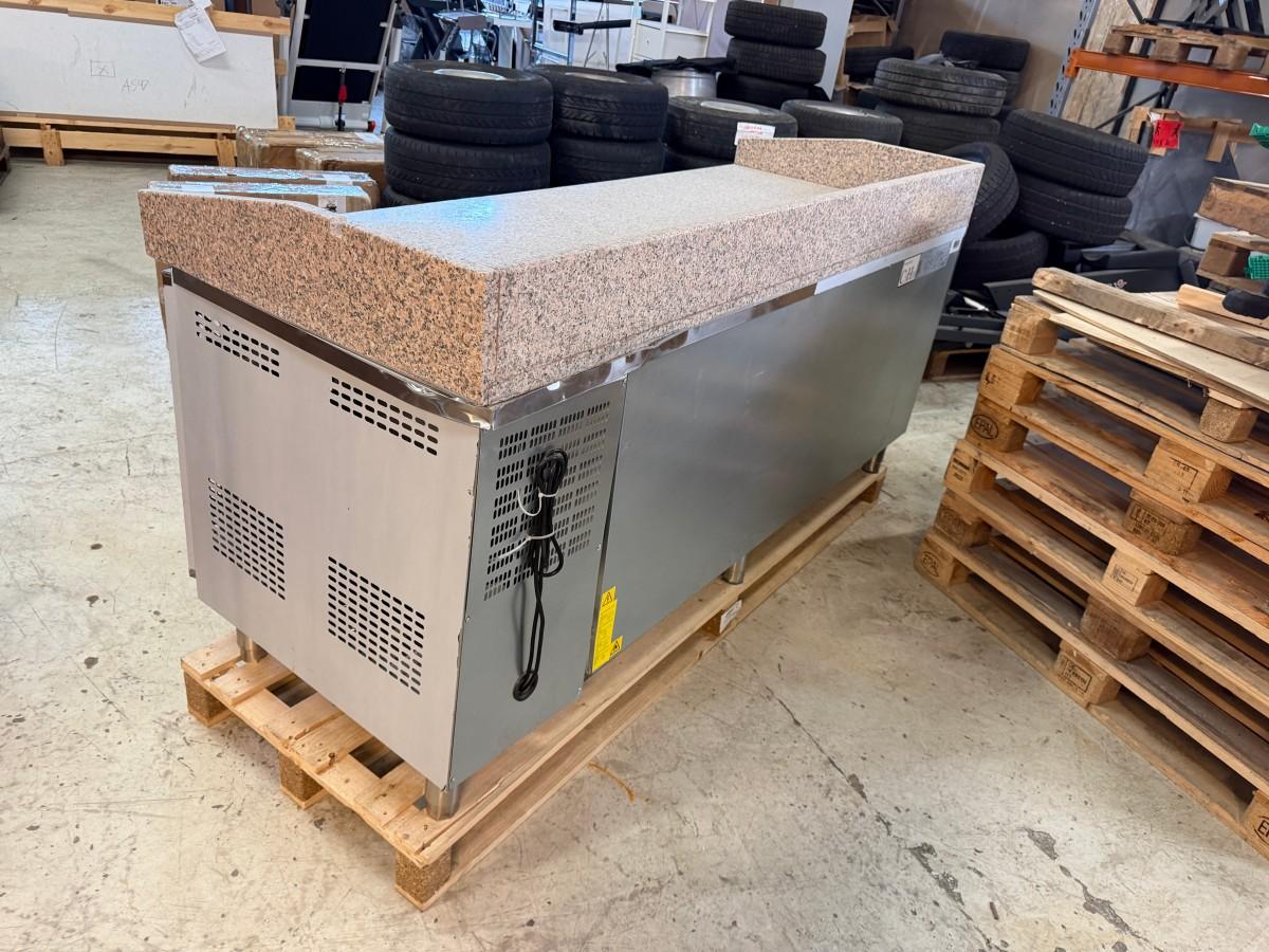 PZH3600TN Pizzakjølebenk – 3 dører – granittplate – 580 liter