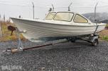 1980 Rana 17 med 30hk Tohatsu motor og båthenger