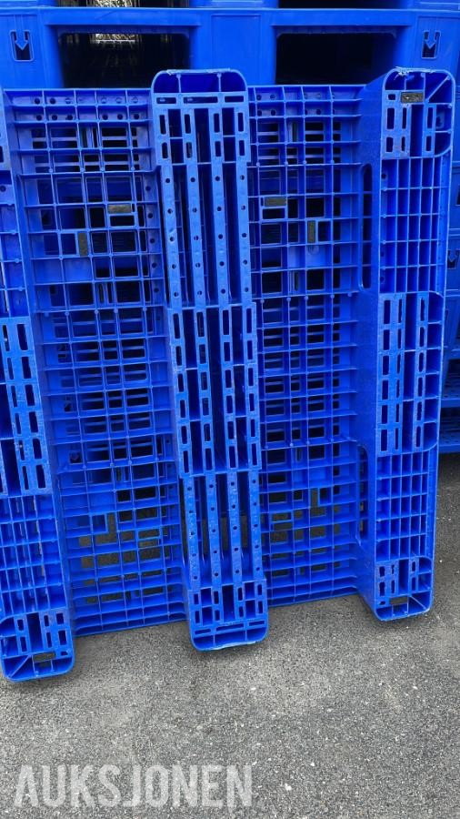 Plast paller blå `120x80- 40 stk