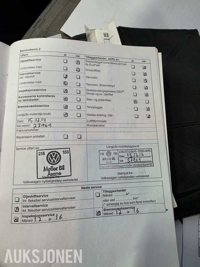 2011 VOLKSWAGEN CADDY MAXI 1.6 TDI HENGERFESTE NORSK BIL