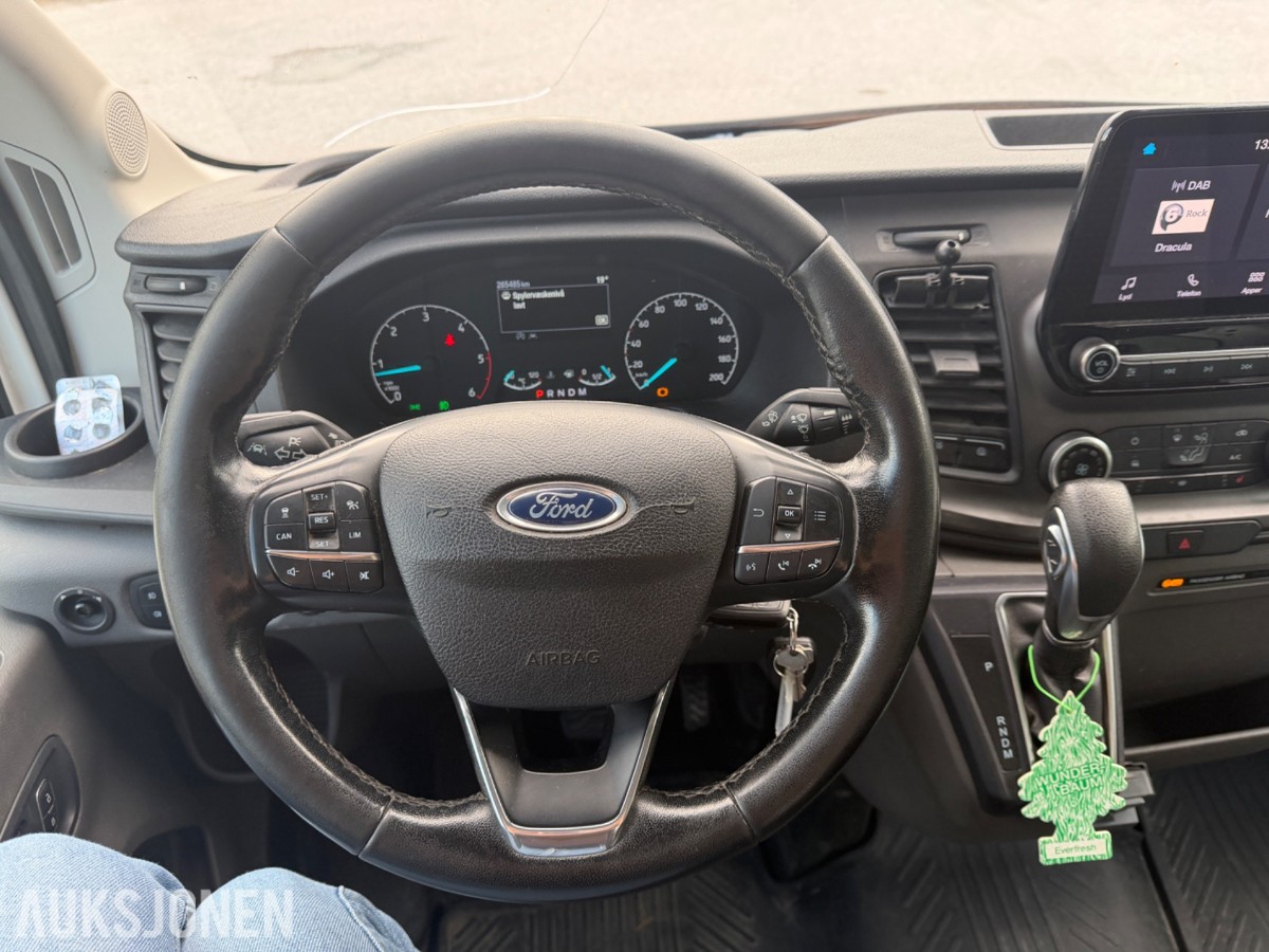 2020 FORD TRANSIT 2.0 185 AUTOMAT SKAP BAKLØFTER WEBASTO CRUISE KAMERA