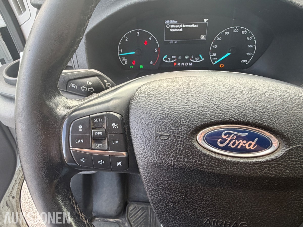2020 FORD TRANSIT 2.0 185 AUTOMAT SKAP BAKLØFTER WEBASTO CRUISE KAMERA