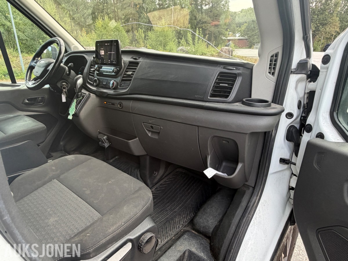 2020 FORD TRANSIT 2.0 185 AUTOMAT SKAP BAKLØFTER WEBASTO CRUISE KAMERA
