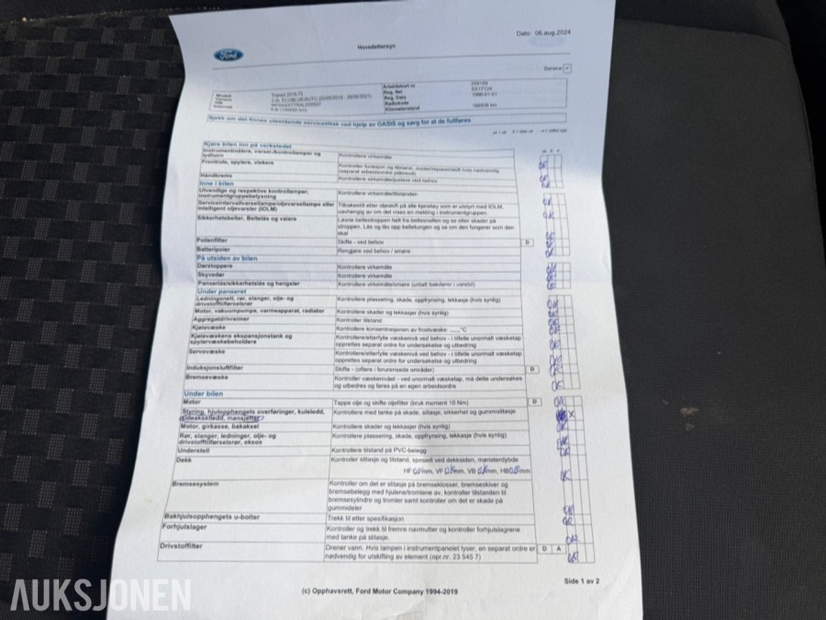 2020 FORD TRANSIT 2.0 185 AUTOMAT SKAP BAKLØFTER WEBASTO CRUISE KAMERA