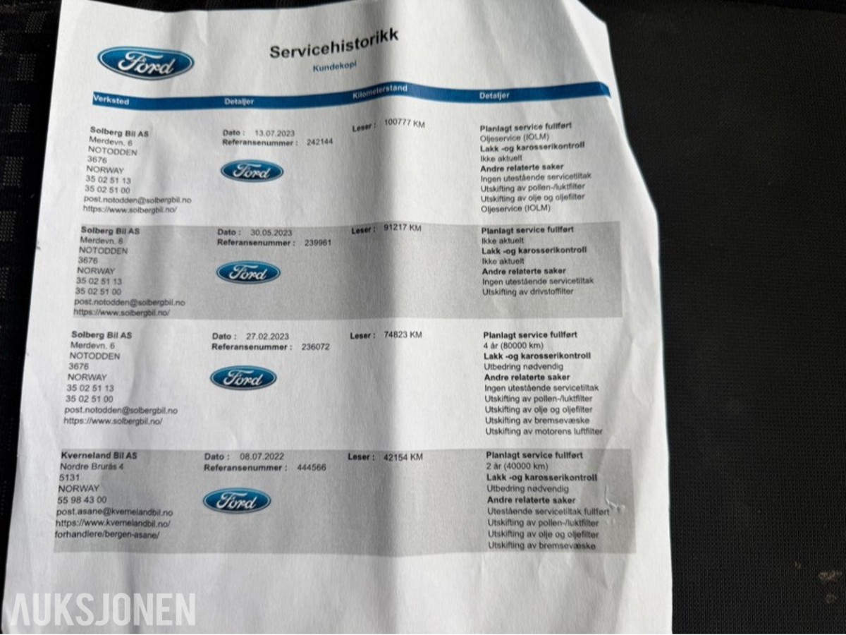 2020 FORD TRANSIT 2.0 185 AUTOMAT SKAP BAKLØFTER WEBASTO CRUISE KAMERA