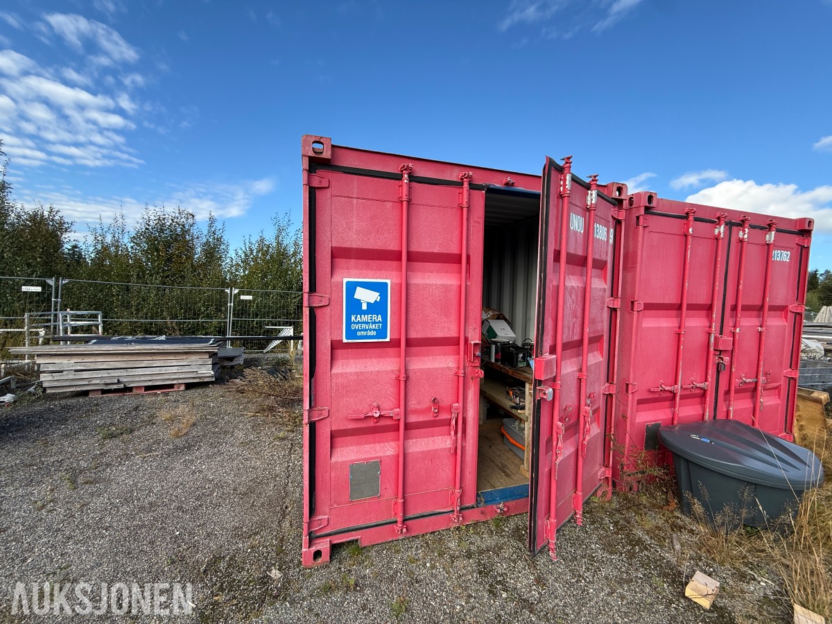 10-fots lager-/verkstedcontainer med elektrisk anlegg – 2015