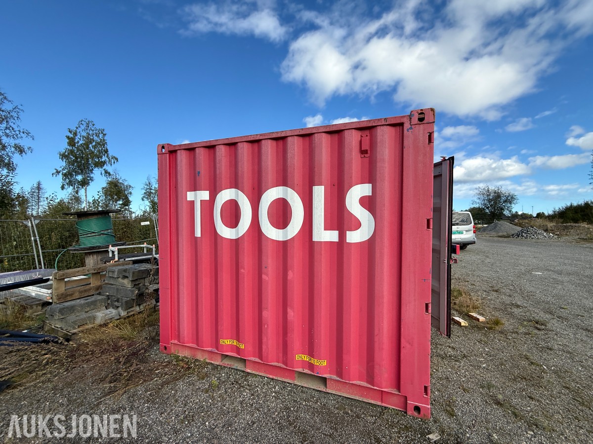10-fots lager-/verkstedcontainer med elektrisk anlegg – 2015