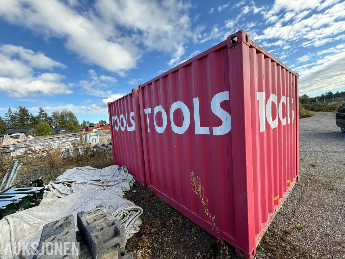 10-fots lager-/verkstedcontainer med elektrisk anlegg – 2015