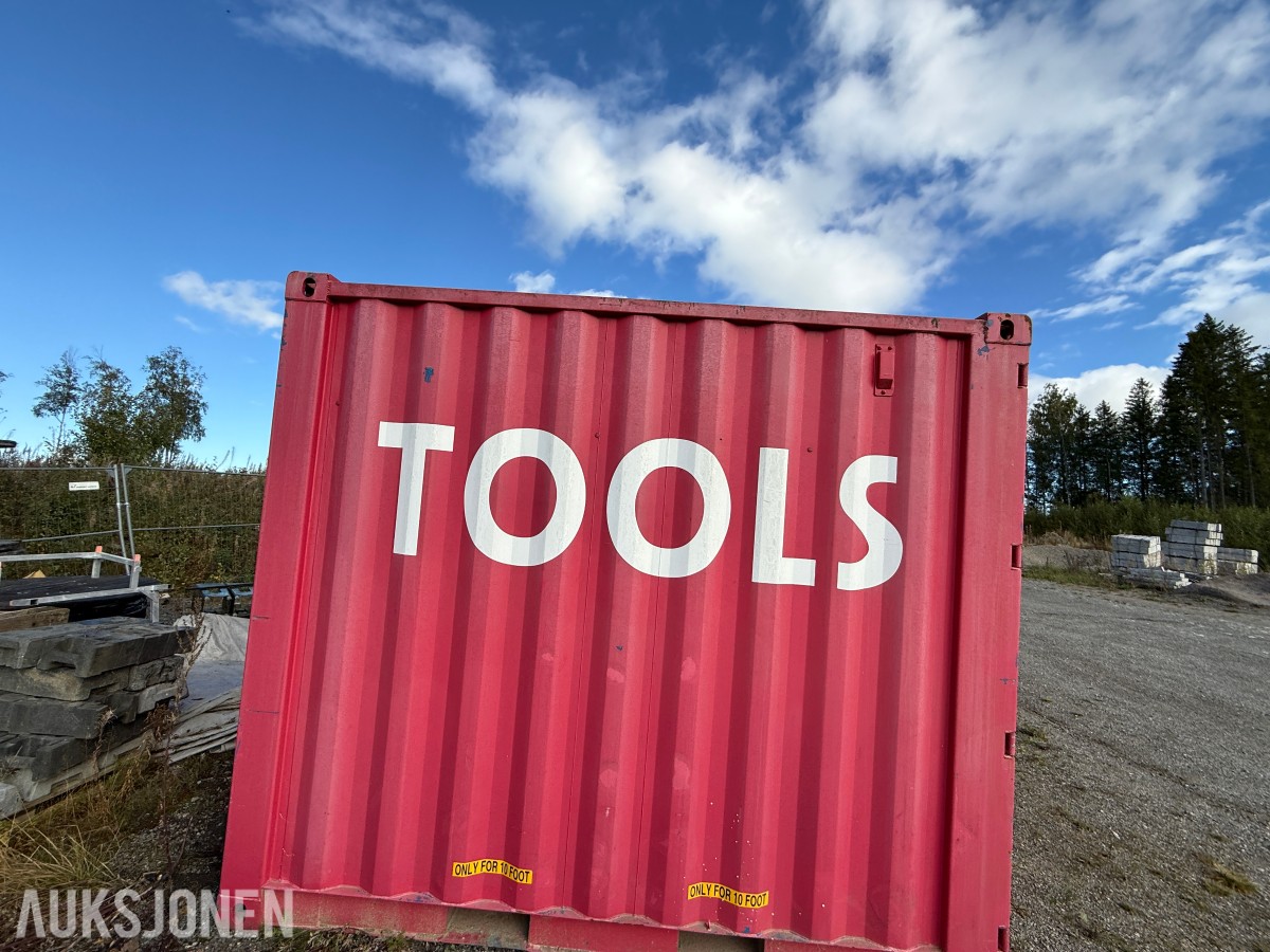 10-fots lager-/verkstedcontainer med elektrisk anlegg – 2015