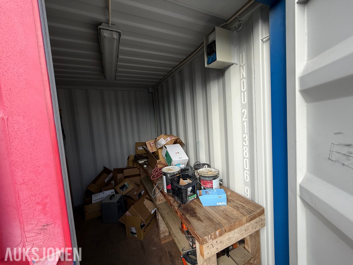 10-fots lager-/verkstedcontainer med elektrisk anlegg – 2015