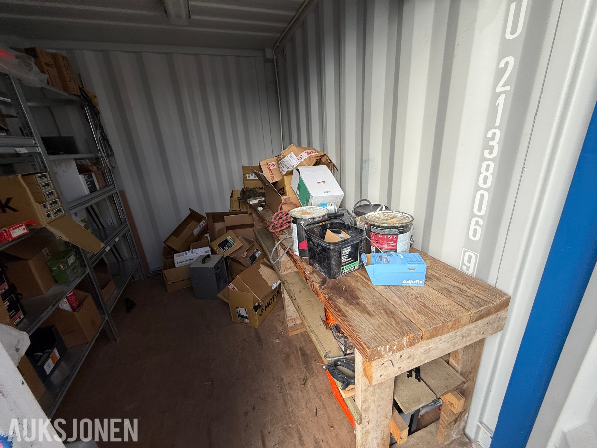 10-fots lager-/verkstedcontainer med elektrisk anlegg – 2015