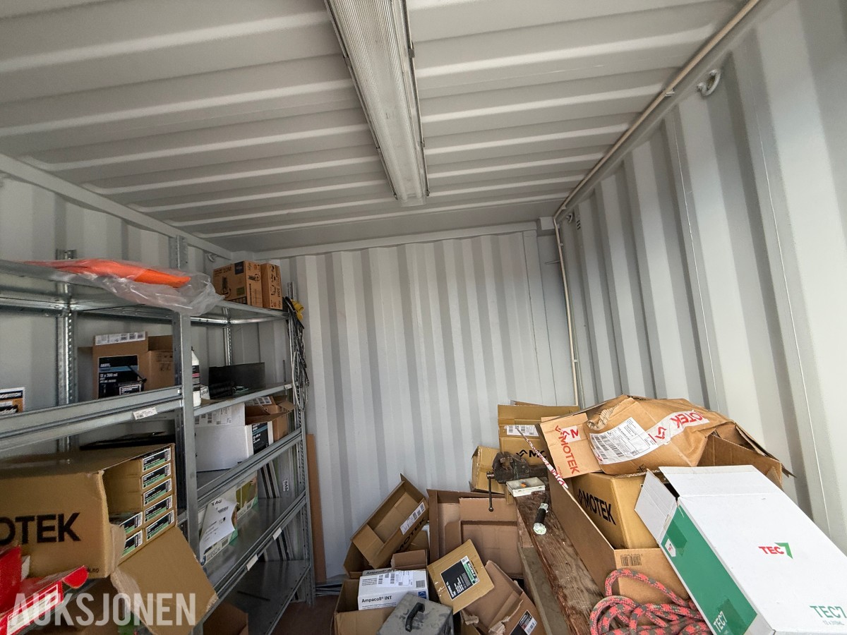 10-fots lager-/verkstedcontainer med elektrisk anlegg – 2015