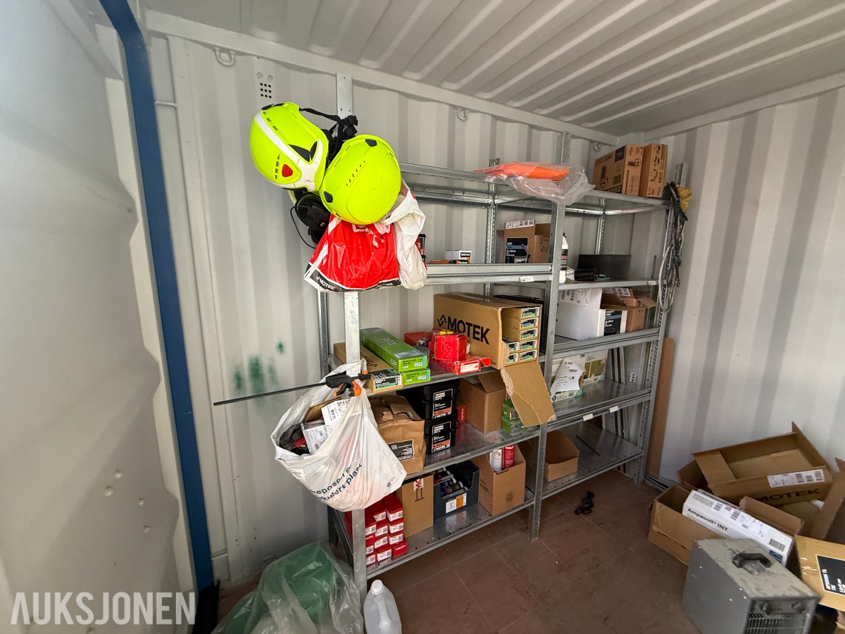 10-fots lager-/verkstedcontainer med elektrisk anlegg – 2015