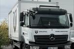 2015 Mercedes-Benz ATEGO verkstedsinnredning, løftelem, Palfinger kran