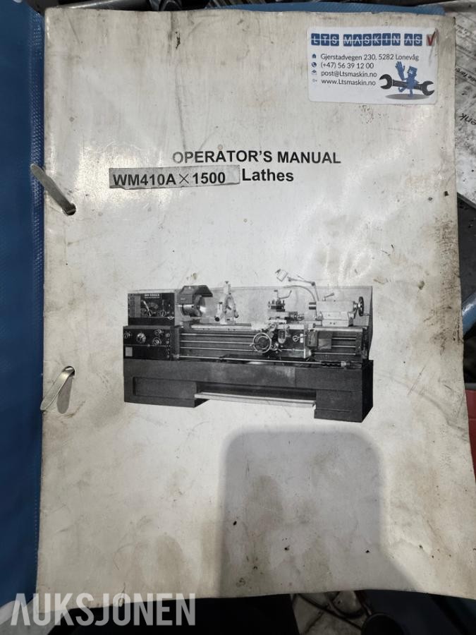 Weiss WM410A x 1500 dreiebenk
