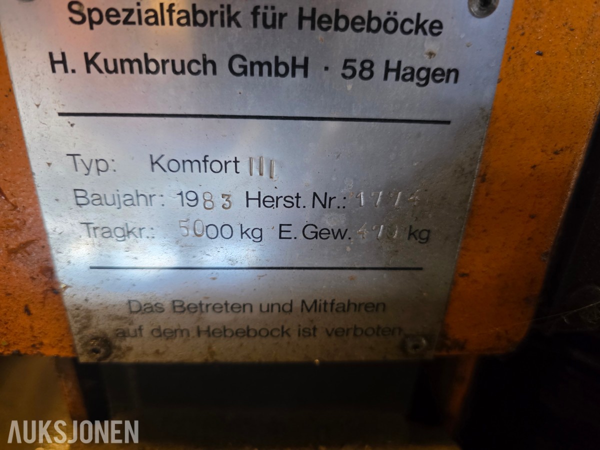 1983 Kumbruch løftebukker komfort III 4 STK