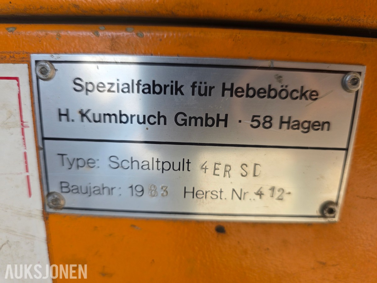 1983 Kumbruch løftebukker komfort III 4 STK