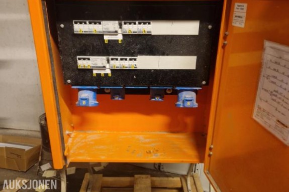Strømskap - Provskap - Byggstrøm - 125A 230V
