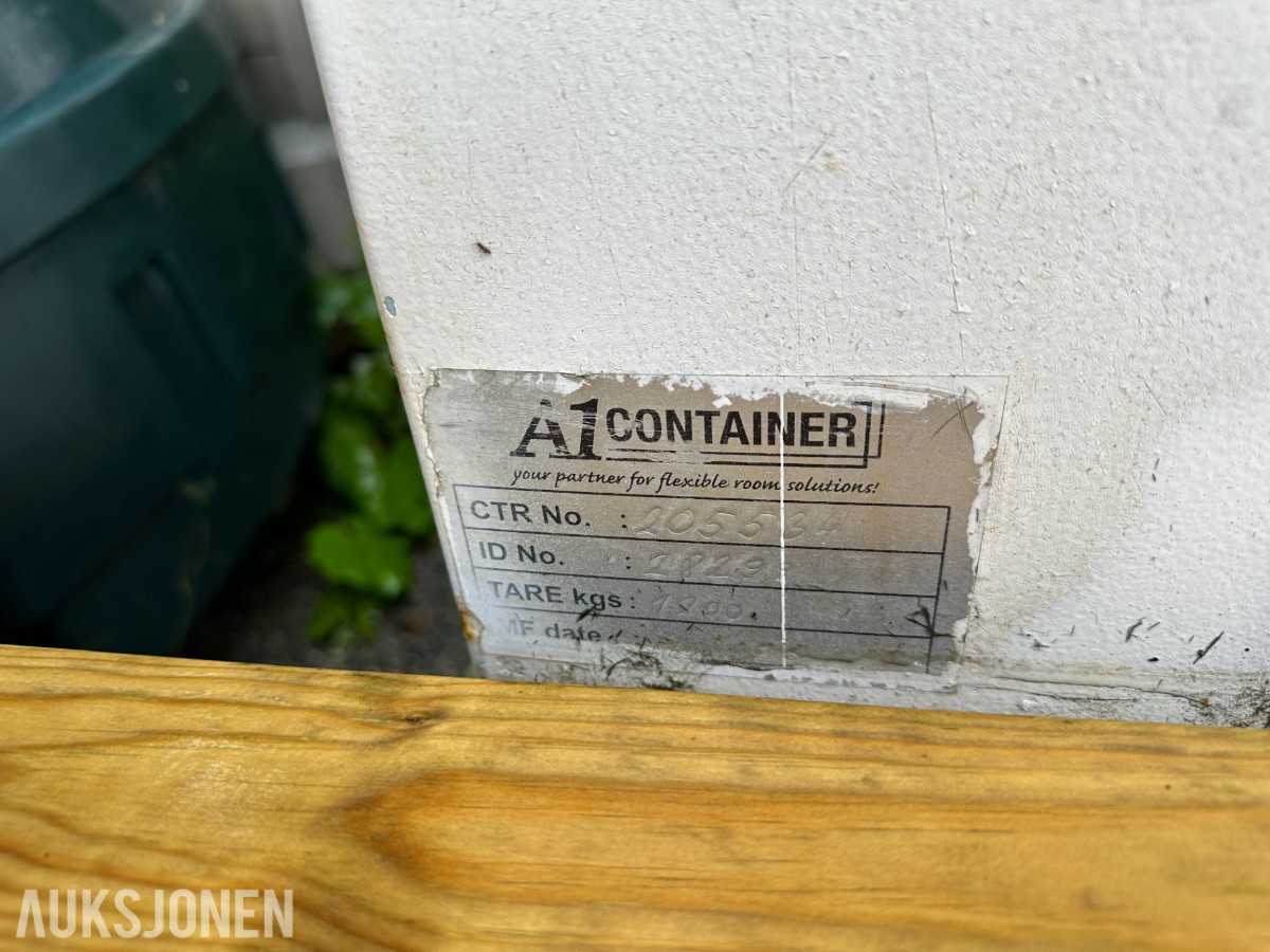 A1 Containerbrakke | Ca. 3 x 2,5 m | Kontor/garderobe