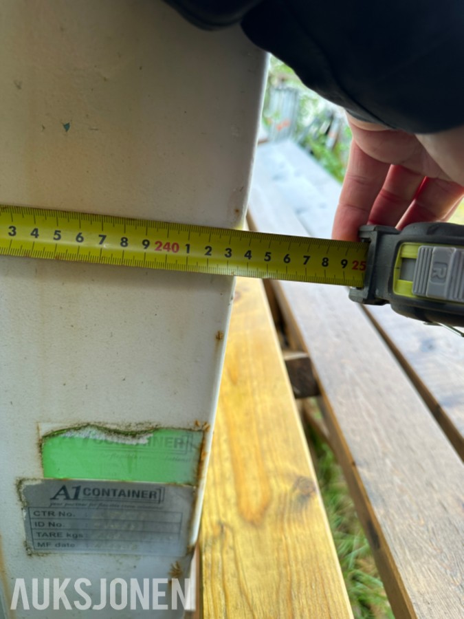 A1 Containerbrakke | Ca. 3 x 2,5 m | Kontor/garderobe