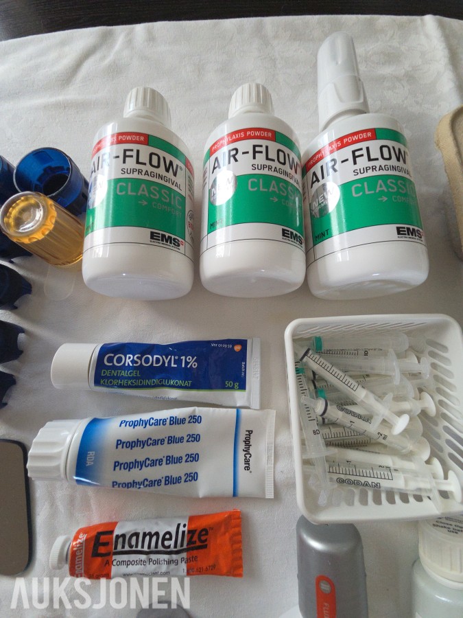 Dentalutstyr og forbruksmateriell – EMS AIR-FLOW, matrisesystemer og poleringsutstyr