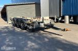 2016 HFR 3 axle centralax trailer, 3-akslet containerhenger, luftfjæring
