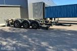 2016 HFR 3 axle centralax trailer, 3-akslet containerhenger, luftfjæring
