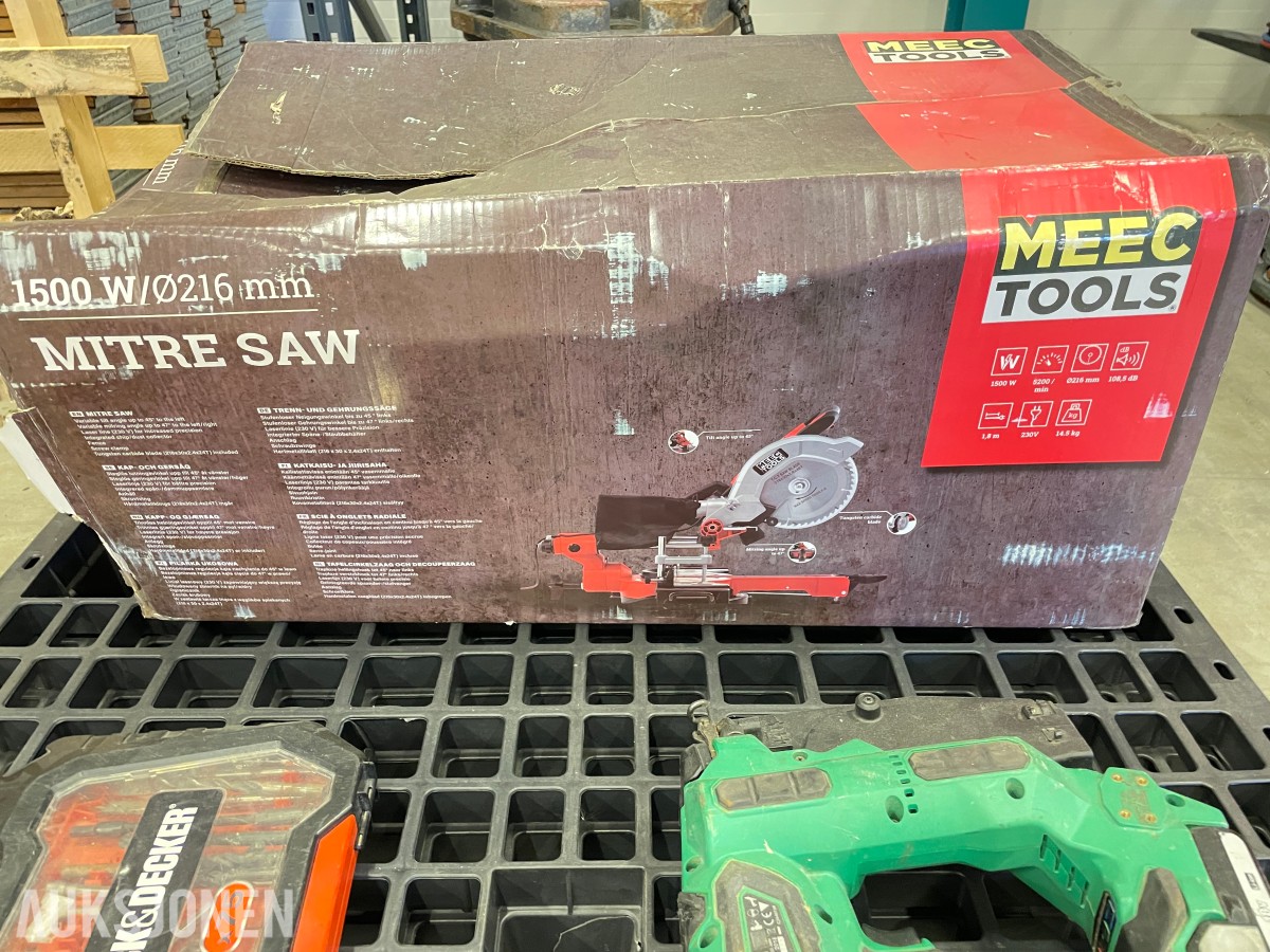 123456 Meec Tools/Hikoki Bordsag og Spikerpistol